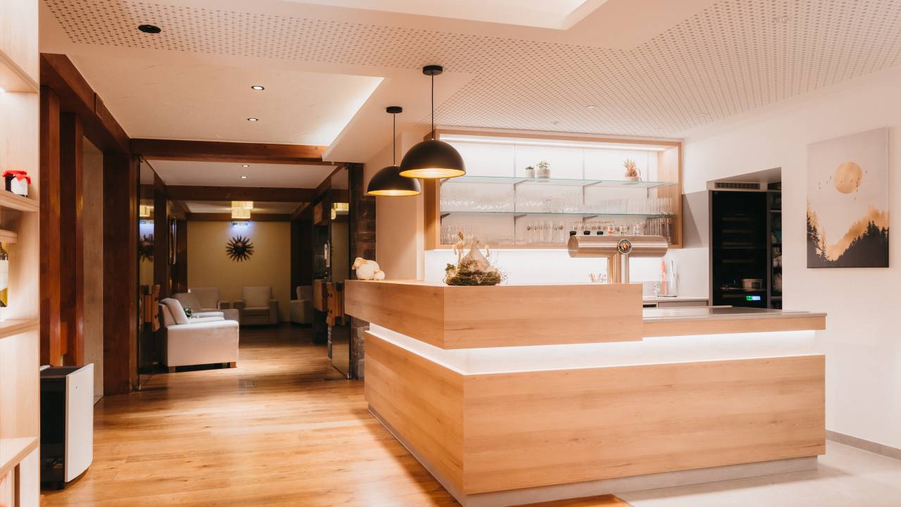 Neue Getränketheke in der Sonnenhalde Tonbach