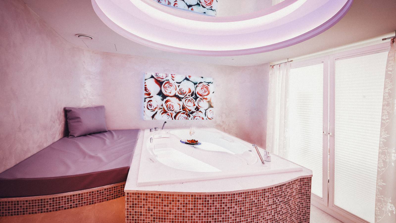 Paar Whirlwanne für Private Spa