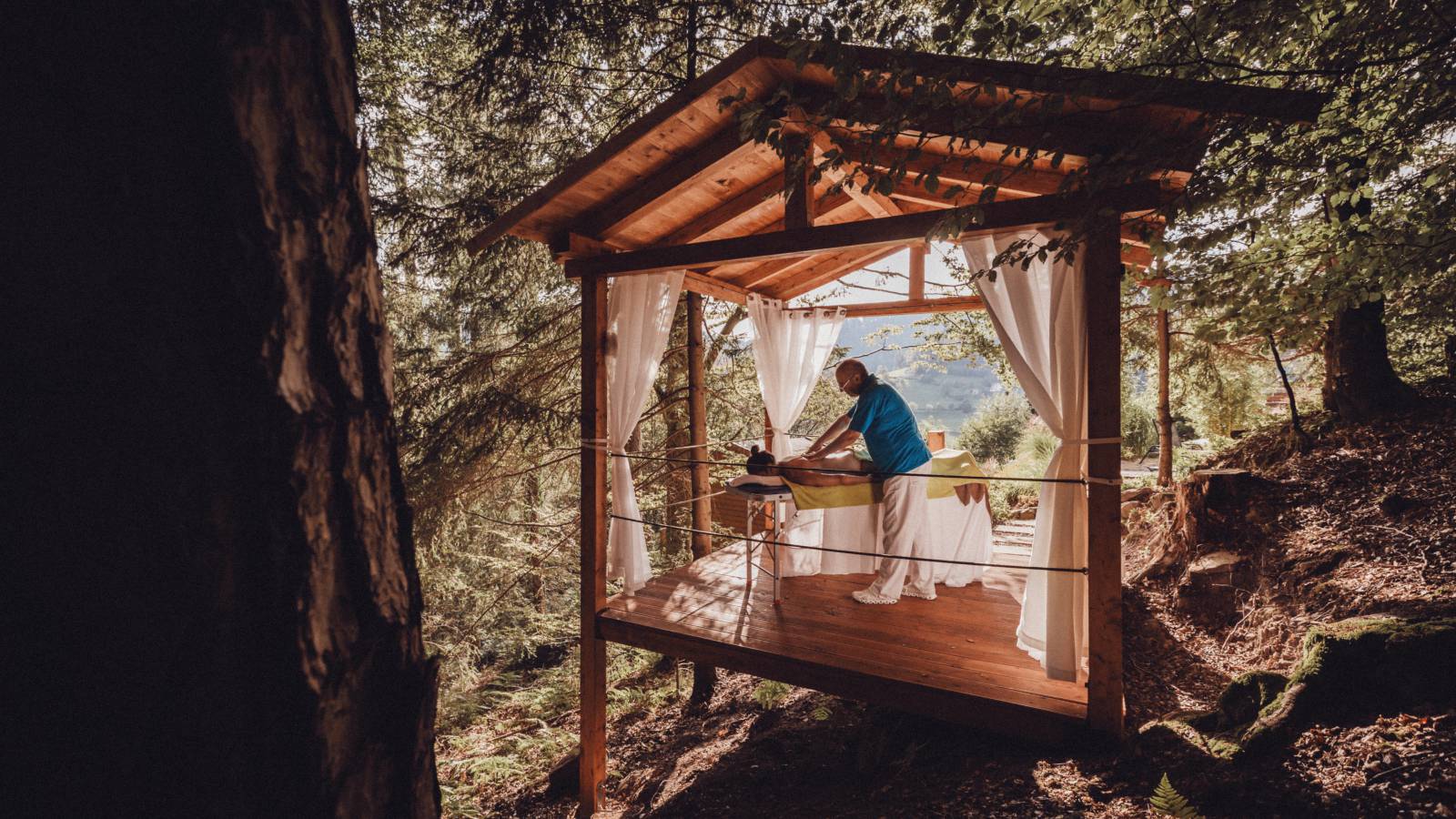 Waldpavillon für besonderes Outdoor Wellness