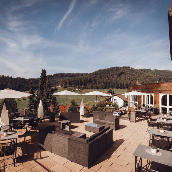 Terrasse Sonnenhalde Baiersbronn Panorama