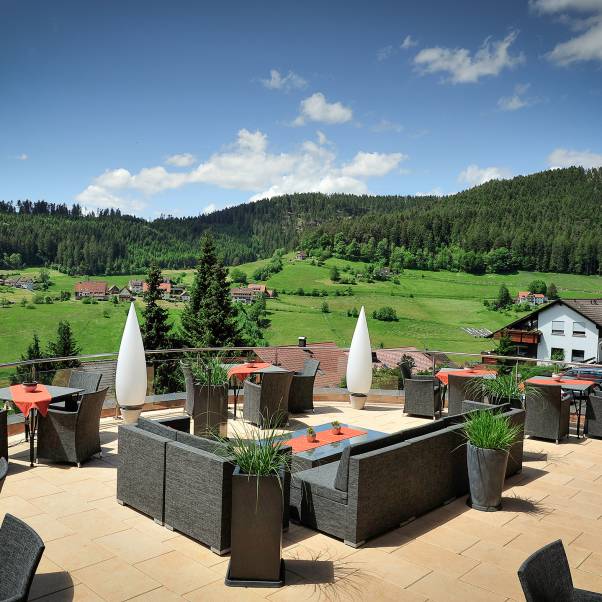 Terrasse Sonnenhalde Baiersbronn Panorama