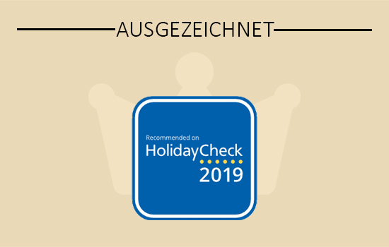 Ausgezeichnetes Bewertungssiegel von Holidaycheck 2014